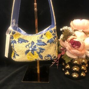 NWT Sicilian Lemon Beaded Bag